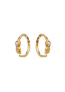 Florus earrings Gold Maanesten